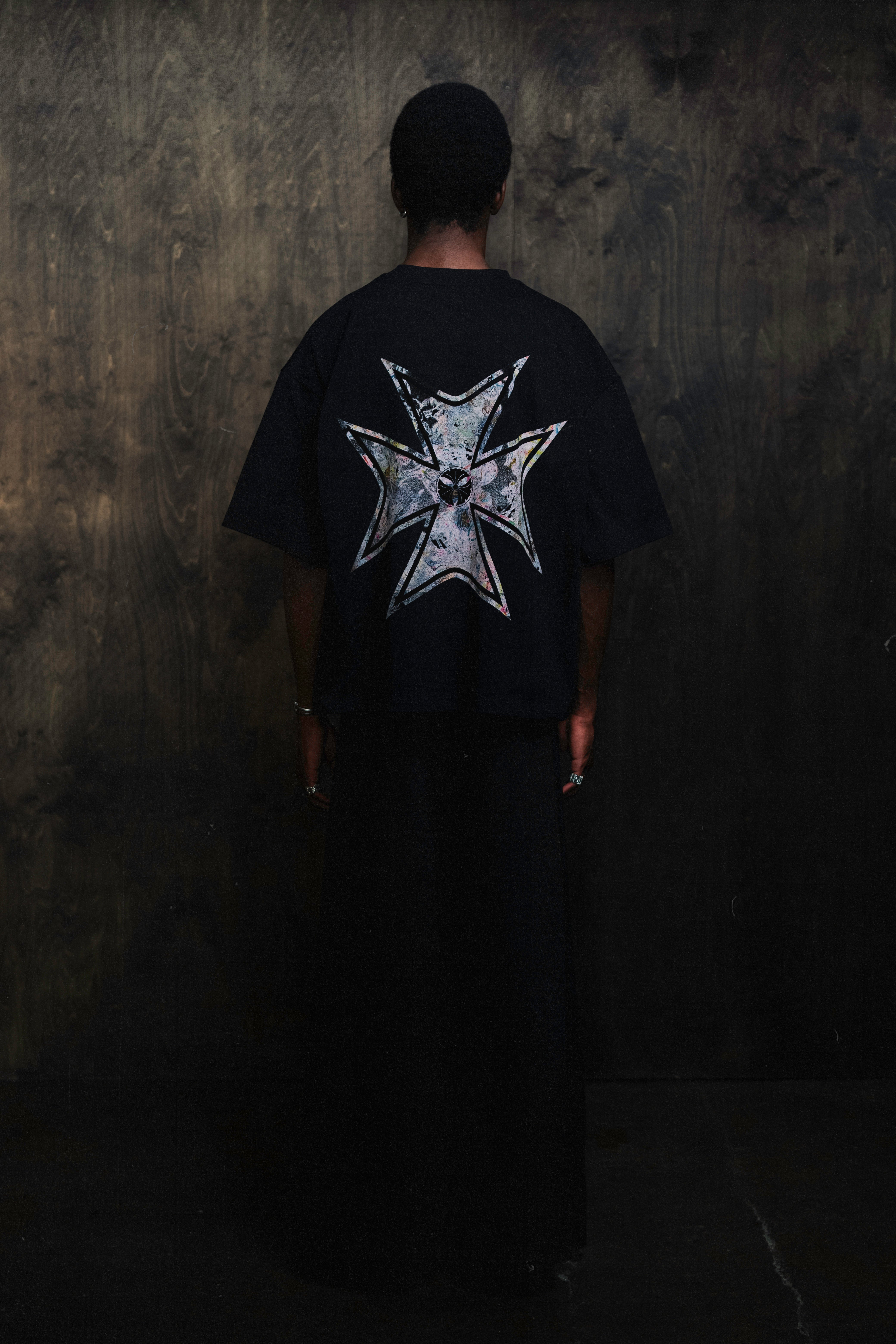 Maltese Cross Tee (Mother of Pearl)