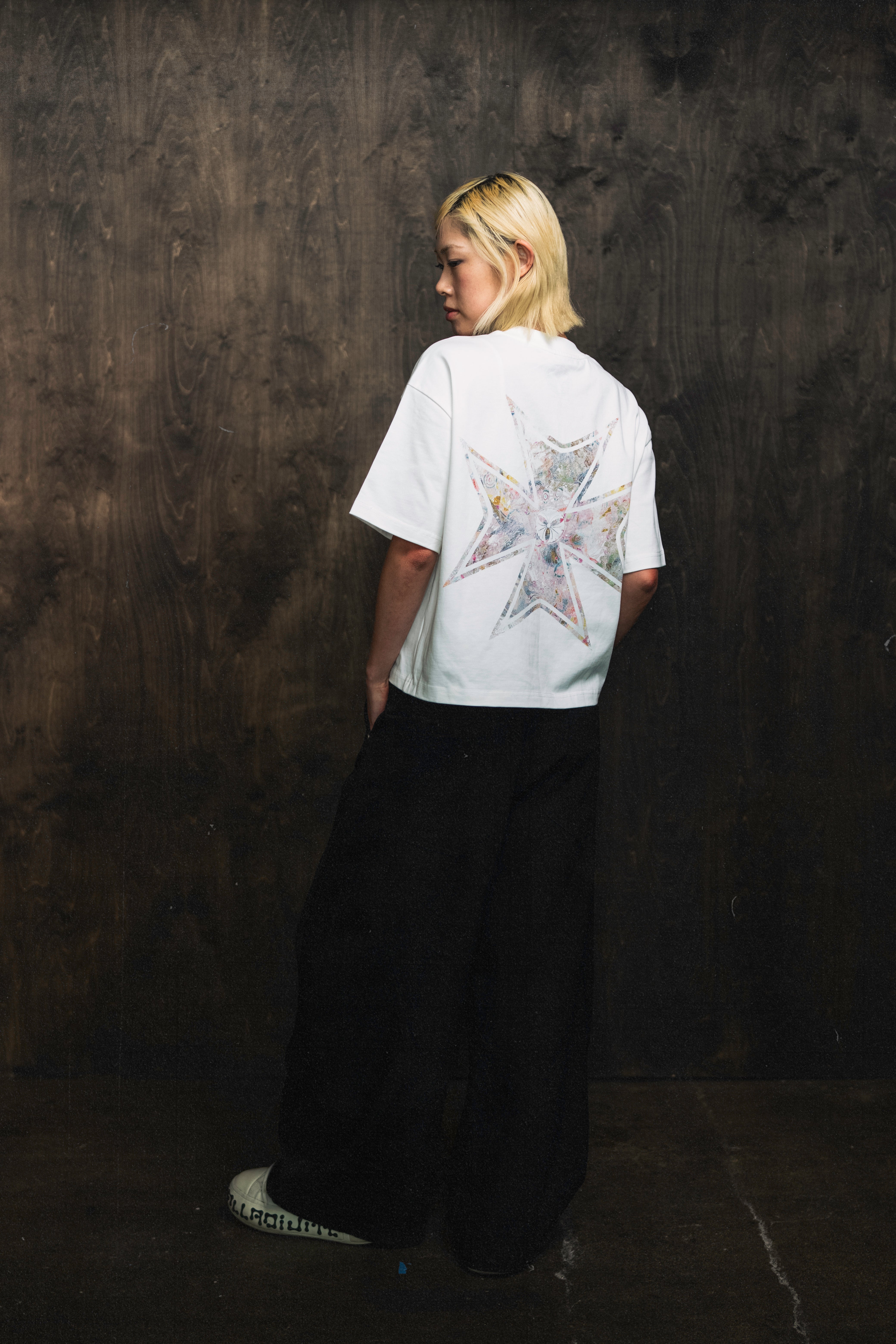 Maltese Cross Tee (Mother of Pearl)