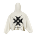 Maltese Cross Noir Hoodie