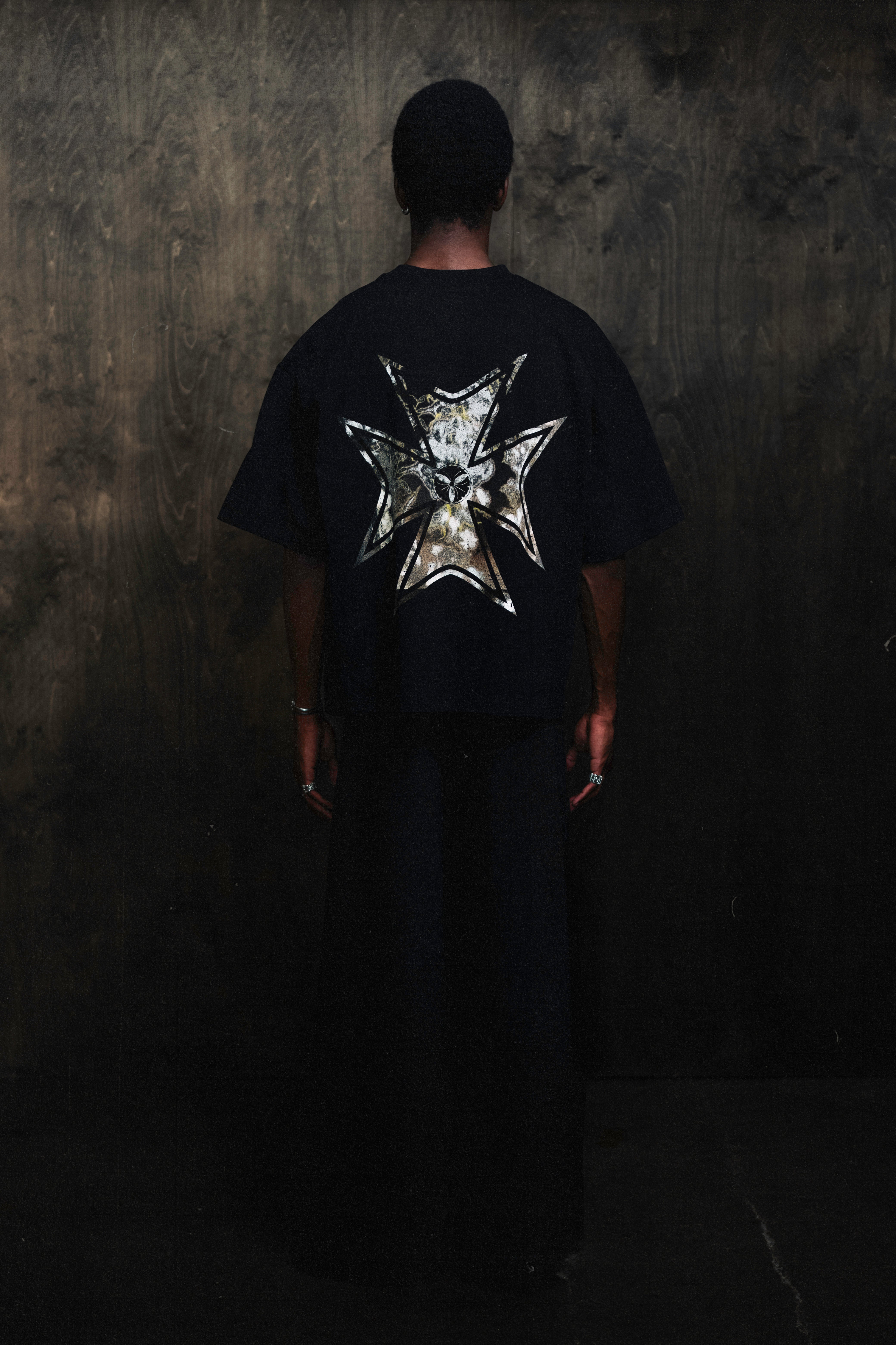 Maltese Cross Tee (Faded Porcelain)